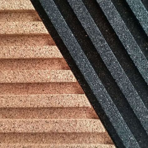 Cork Wall Panels, Cork Wall Tiles, Cork Panels, Acoustic Baffles, Striped Tile, Sound Panel, Studio Shed, 3d Wall Tiles, Cork Wall