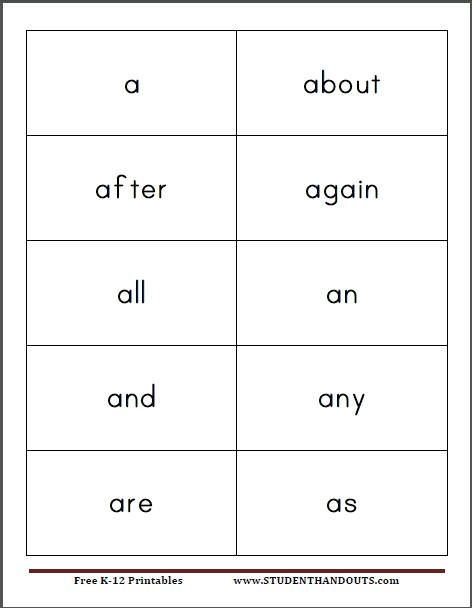 Fry's First 300 Instant Sight Words Free Printable Flash Cards for Kids Fry Sight Words Kindergarten, Kindergarten Sight Word Activities, Kindergarten Sight Words Flash Cards, Sight Words Kindergarten Printables, Kindergarten Sight Words List, Sight Words Kindergarten Activities, Reading Foundational Skills, Kindergarten Sight Words, Preschool Sight Words