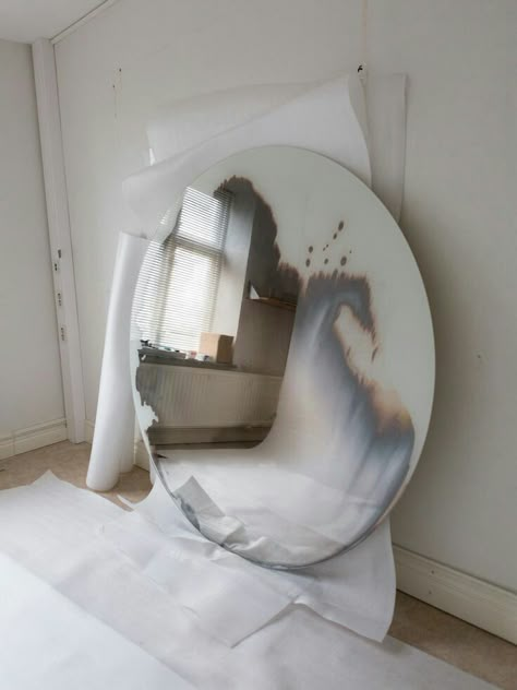 Unique Mirrors, Modern Mirror, Mirror Mirror On The Wall, Mirror On The Wall, Interior Trend, Mirror Art, Design Milk, Mirror Designs, Silver Mirrors