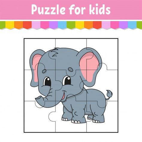 Learning Colors For Kids, Color Activity, Elephant Game, Emotions Posters, Penanda Buku, Math Toys, Puzzle Games For Kids, Kids Blocks, Animal Puzzle