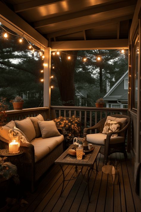 45 Front Porch Ideas That Will Bring You Together Porch Sofa Ideas, Country House Porch Ideas, Small All Season Porch Ideas, Carport Lounge Ideas, 2nd Floor Porch, Small Cabin Porch Ideas, Front Porch Couch Ideas, Narrow Long Porch Decorating Ideas, Porch Inspiration Small