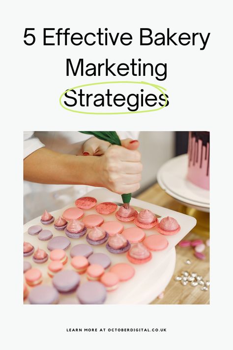 As a bakery owner, you know how delicious your pastries, cakes, and breads are, and how much effort goes into crafting them. But does your audience know? If not, it’s time to start thinking about your bakery marketing. The competition for customers in the bakery industry is fierce, which means you need creative strategies to attract and retain customers. In this blog post, we’ll share five effective bakery marketing strategies that you can use to set your bakery apart and increase sales. Bakery Marketing Ideas, Bakery Marketing, Pastry Business, Baking Room, Business Bakery, Micro Bakery, Bakery Owner, Bakery Business Plan, Bakery Sweets