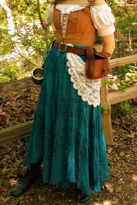 Sakkas Ivy Maiden Boho Skirt  #renfaire #renaissancefestival #scarborough #outfit #cute #ad #ads Womens Ren Faire Outfit, Green Ren Faire Outfit, Ren Faire Outfits Diy, Renfair Outfits, Ten Faire Outfit, Renfaire Outfit Ideas, Plus Size Ren Faire Costume, Simple Ren Faire Outfit, Diy Ren Faire Costume