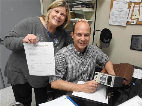 Ms. Hawkins and Mr. Adomatis with their Mini-Grant applications. Grants For Teachers, Faculty Meetings, Volunteer Coordinator, Science Equipment, Parent Volunteers, Grant Application, Career Readiness, Receipt Template, Classroom Supplies