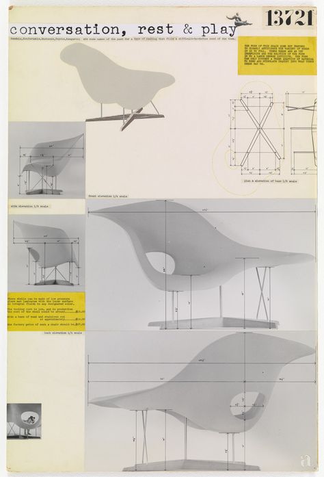 Eames Furniture, Furniture Design Competition, Iconic Furniture Design, Contemporary Couches, Eames Office, Trendy Furniture, Charles & Ray Eames, Charles Eames, Ray Eames