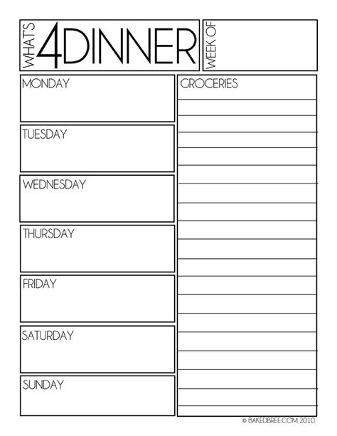 20 Free Budget Printables That Will Stop You Constantly Overspending Weekly Dinner Planner, Menu Sans Gluten, Weekly Menu Template, Dinner Planner, Printable Meal Planner, Weekly Dinner, Dinner This Week, Menu Planners, Dinner Plan