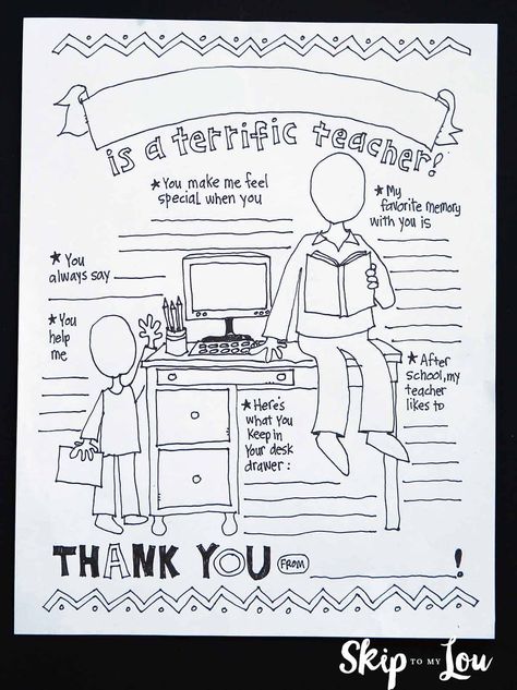 teacher coloring sheet Teachers Appreciation, Teacher Appreciation Printables, Room Mom, Best Teacher Gifts, Free Teacher, Best Teacher Ever, School Teacher Gifts, Teacher Printable, Staff Appreciation