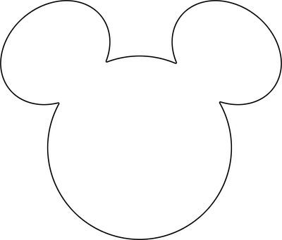 Mickey Template, Mickey Head Template, Mickey Head Outline, Mickey Head Silhouette, Mickey Head Svg, Mouse Logo, Mickey Mouse Parties, Mickey Head, Mickey Mouse Ears