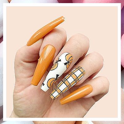 Thanksgiving Nails - Looking for some great deals from the leading brands, look no further. Click to visit TODAY! Pour Decisions, Holloween Nails, Yellow Nail, Simple Fall Nails, Kiara Sky, Halloween Acrylic Nails, Pumpkin Nails, Cute Nails For Fall, Fall Acrylic Nails