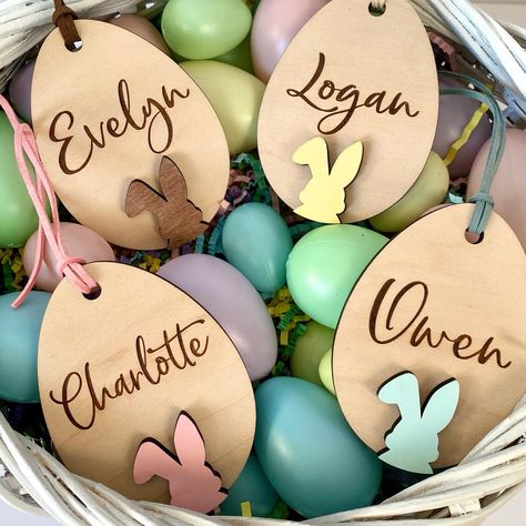 Easter Tags Ideas, Easter 2024 Decor, Easter Glowforge Projects, Handmade Easter Gifts, Easter Cricut Crafts, Easter Lasercut Ideas, Easter Laser Ideas, Easter Candles Ideas, Cricut Projects Easter