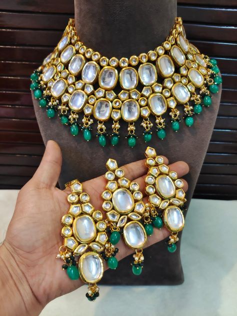 Heavy Choker Necklace, Studded Choker, Copper Choker, Polki Choker, Bridal Jewelry Sets Brides, Wedding Jewelry Sets Bridal Jewellery, Blessed Wednesday, Kundan Jewellery Bridal, Fancy Accessories