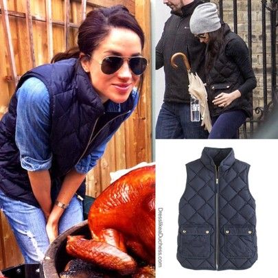 Meghan Markle wearing Jcrew Excursion Vest in Navy and Black http://liketk.it/2LpUT #liketkit @liketoknow.it #LTKsalealert Meghan Markle 2022 Style, Meghan Markle Winter Outfits, Meghan Markle Fall Style, Meghan Markle Winter Style, Meghan Markle Casual Style, Meghan Markle 2022, Meghan Markle Style Casual, Navy Vest Outfit, Vest Outfits For Women Winter