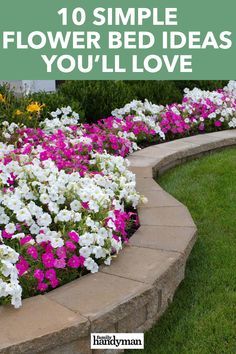 10 Simple Flower Bed Ideas You'll Love Cheap Curb Appeal, Simple Flower Bed Ideas, Flower Bed Decor, Backyard Flowers Beds, Landscape Ideas Front Yard Curb Appeal, Curb Appeal Landscape, Front Lawn Landscaping, Garden Escape, Flower Bed Edging