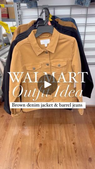 32K views · 1.8K reactions | Comment JACKET for links ✨ I’ve always been a fan of Walmart’s denim jackets so when I saw this new brown hue I had to try it! The quality is amazing and the price?! Only $22.98 👏🤯

The barrel jeans were a clearance gem ($10!) but unfortunately sold out online 😬🙈 I’ll link similar.

Follow my shop @budgetbabe on the @shop.LTK app to shop this post and get my exclusive app-only content!

#liketkit #LTKOver40 #LTKFindsUnder50 #LTKStyleTip
@shop.ltk
https://liketk.it/4QdXE
#walmart #walmartfinds casual inspo fall outfit time and tru walmartfashion walmartstyle affordablefashion budgetfashion budgetstyle affordablestyle #whoawaitwalmart | Dianna Baros | Giulio Cercato · Me Gusta Brown Denim Jacket, Barrel Jeans, Walmart Finds, Leather Jacket Outfits, Denim Jackets, Fall Outfit, A Fan, Try It, Jacket Outfits