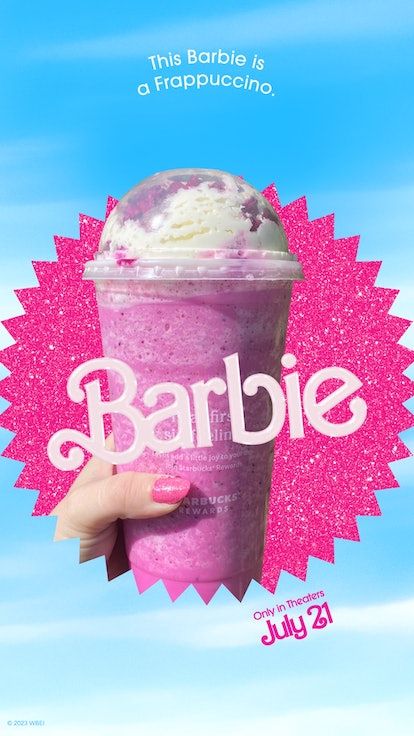 Barbie Frappuccino Starbucks, Barbie Drink Recipe, Barbie Frappuccino, Order At Starbucks, Heathy Smoothies, Frappuccino Starbucks, Secret Starbucks Drinks, Free Barbie, Starbucks Rewards