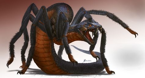 ArtStation - Hellish Hybrids, Dave Melvin Art Geek, Hybrid Art, Beast Creature, Cool Monsters, Fantasy Beasts, Alien Creatures, Monster Concept Art, Creature Drawings, Fantasy Creatures Art