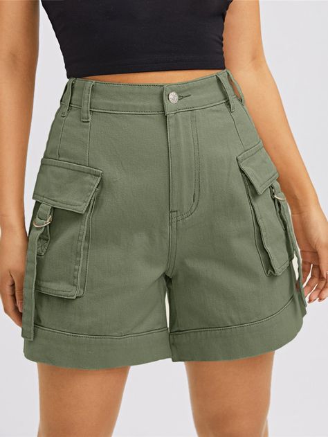 Olive green shorts