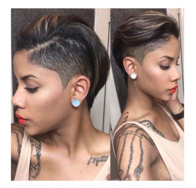 Shaved Side Hairstyles, Half Shaved, Side Hairstyles, Sassy Hair, Hairstyle Gallery, Shaved Sides, Penteado Cabelo Curto, Shaved Head, 짧은 머리