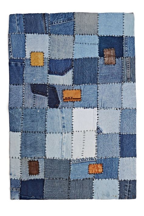 8 Textile Designers Making Modern Quilts | Architectural Digest Denim Quilts, History Of Quilting, Quilted Denim, Quilt Bag, Rose Quilt, Denim Art, Textil Design, Quilt Square Patterns, India Flag