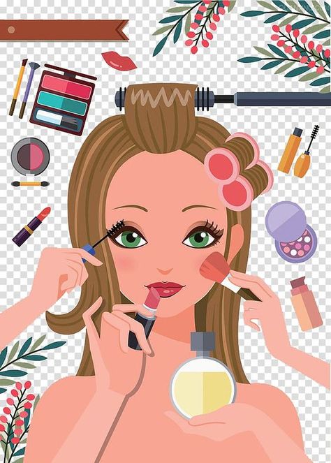 Beauty Products Hair clipart #hairclipart Hair clip art | Hairstyle clipart Hair Editor Png, Makeup Cartoon, Makeup Clipart, Mirror Drawings, Baby Makeup, Makeup Illustration, Hair Clipart, Anime Head, Cartoon Hair