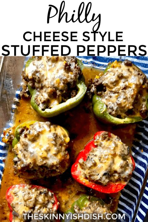 Skinnyish Dish, Cheesesteak Stuffed Peppers, Ww Meals, Philly Cheese, Peppers Recipes, Ww Recipes, Guilt Free, Weight Watchers Meals, Family Dinner