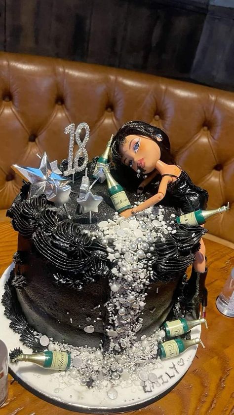 Birthday Ideas For 18th Birthday, 21 Barbie Cake, Drunk Bratz Cake, Bratz 21st Birthday, Bratz Cake Ideas, Happy 21st Birthday Funny, Bratz Themed Birthday Party, Bratz Birthday Cake, Barbie 21st Birthday Cake