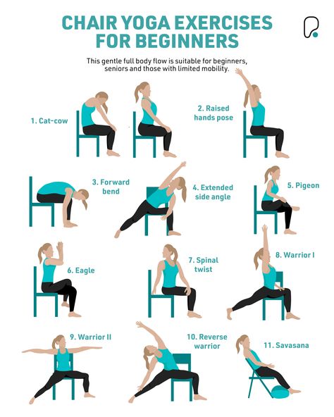 Yoga Exercises For Beginners, Chair Pose Yoga, Seated Exercises, Bolesti Chrbta, Beginner Yoga Workout, Exercises For Beginners, Yoga For Seniors, Latihan Yoga, Chair Exercises