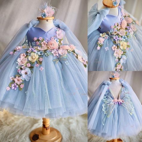 Kids High Fashion, Kids Birthday Dresses, Toddler Pageant, Beads Ornaments, Bow Tie Design, Wedding Pearls, Birthday Princess Dress, Western Girl Outfits, Clothing Pattern Design