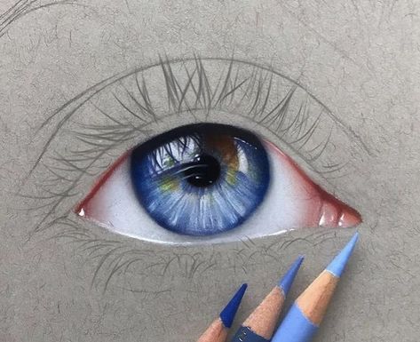 Pin by Linda Luechtefeld on coloring tutorials in 2022 | Eyeball art, Eye art, Prismacolor art How To Draw An Eye With Colored Pencils, Colour Pencil Eye, Eye Drawing Colored Pencil, Colored Pencil Eye, Beautiful Pencil Drawings, Eyeball Art, Prismacolor Art, Eye Drawing Tutorials, Colored Pencil Artwork