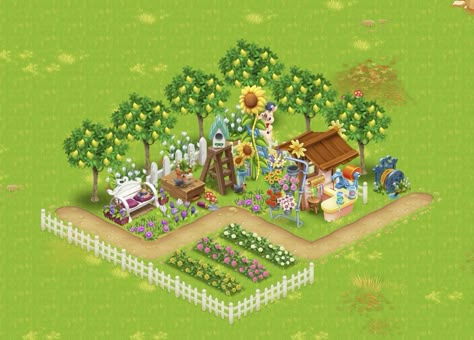 Hay Day Flower Shop, Cute Hay Day Farms, Hay Day Layout Ideas, Hay Day Farm Inspiration, Hayday Layout Ideas, Hay Day Farm Design Ideas, Hay Day Design, Hay Day Farm Design, Hay Day Cheats