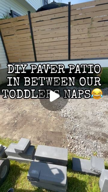 Del | DIY | Designer on Instagram: "Patio building in less than a minute, I wish 😆 Tommorrow is the day ➡️ the cabana bar ❤️ @loweshomeimprovement #diypatio #lowespartner #diypavers #cabanabar #pavers #outdoorliving #outdoorprojects #lovediy #project" Pavers And Brick Walkway, Cement Patio Ideas On A Budget, Small Backyard Deck Ideas On A Budget, Diy Cement Patio Ideas Backyards, Backyard With Pavers Ideas, Simple Paver Patio Ideas, How To Put Pavers In Backyard, How To Paint Pavers, Outdoor Patio Ideas With Pavers