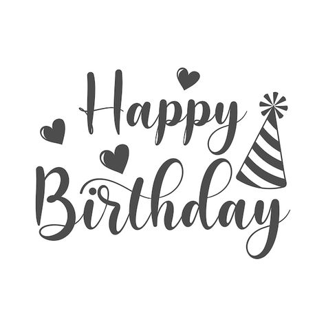 Happy Birthday Cricut, Font Happy Birthday, Confetti Illustration, Letter Happy Birthday, Lettering Happy Birthday, Birthday Font, Bday Quotes, Happy Birthday Font, Happy Birthday Gif