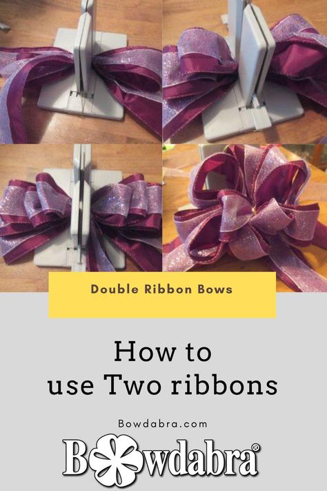 Diy Wreath Bow Tutorial, Bow Making Tutorials, Ribbon Projects, Homemade Bows, Fancy Bows, Ribbon Crafts Diy, Bows Diy Ribbon, Christmas Tree Bows, Diy Bows