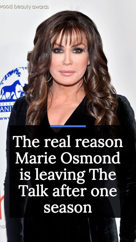 Marie Osmond just announced that she was leaving The Talk after only one season (via Deadline). Her announcement came shortly after news that The Talk's longtime executive producer, John Redmann, left the show after 10 years. Osmond joined the CBS daytime show after former host Sara Gilbert left. She had already guest hosted the show 40 times, which made her a natural fit to join Eve, Carrie Ann Inaba, Sharon Osbourne, and Sheryl Underwood at the round table. #thetalk #thetalkcbs #celebnews Missouri Star Quilt Company Tutorials, Carrie Ann Inaba, Sara Gilbert, Breakfast Burritos Recipe, Classic Actors, Sharon Osbourne, Missouri Star Quilt Company, The Osmonds, Burritos Recipe