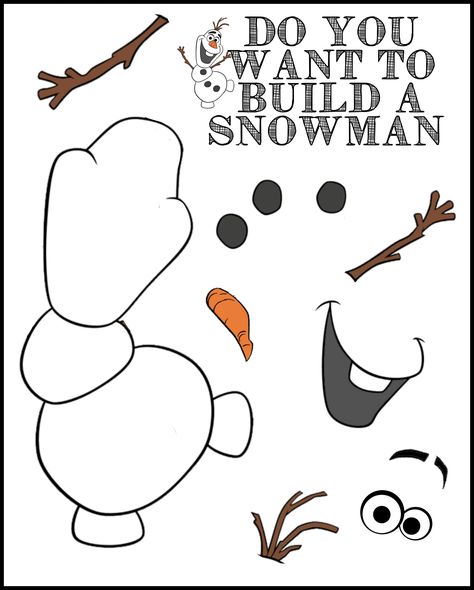 Do you want to build a snowman--olaf card - A girl and a glue gun Olaf Games, Printable Snowman Faces, Frozen Printables, Frozen Crafts, Frozen Bday Party, Printable Snowman, Frozen Themed Birthday Party, Frozen Theme, Snowman Faces