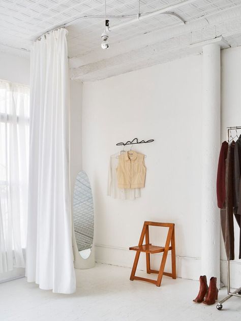 Curtains From The Ceiling, Hang Curtains From Ceiling, Wall Pantry Ideas, Brooklinen Sheets, Woman Bedroom Ideas, Grown Woman Bedroom Ideas, Wall Pantry, How To Hang Curtains, Stylish Entryway