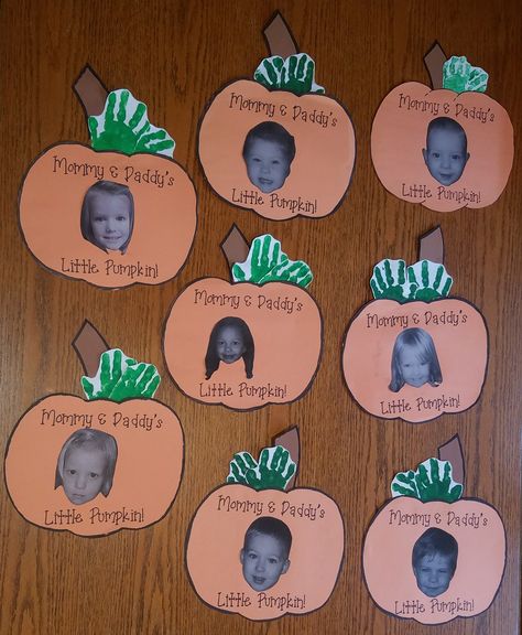 Pumpkin Daycare Crafts, Fall Harvest Crafts For Infants, One Year Old Art Projects Fall, Pumpkin Baby Craft Ideas, Pumpkin Picture Crafts Preschool, Fall Crafts For Daycare Kids, October Crafts Infants, Pumpkin Prek Craft, Halloween Infant Crafts Daycare