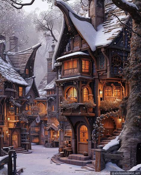 Wallpapers Posters, Fantasy Cottage, Rainy Morning, Images Harry Potter, Fantasy Homes, Fantasy House, Fantasy Places, House Art, Post Instagram