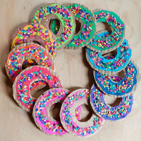 Donut Theme Food, Sweet Treats Preschool Activities, Dessert Crafts For Kids, Bakery Activities For Preschool, Donut Activities For Preschool, Baking Theme Preschool, Pinic Food Ideas, Food Crafts For Kids, Pretend Play Activities