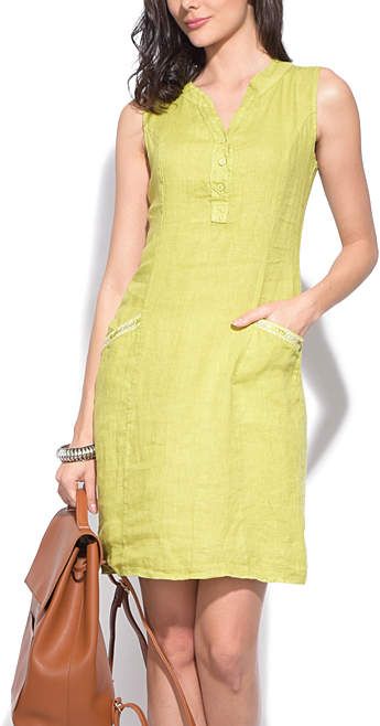 Linen Casual Outfit, Short One Piece Dress, Romper Women, Frock Fashion, Modest Dresses Casual, Linen Casual, Indian Designer Outfits, Stylish Dress Designs, Green Button