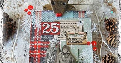 Hi folks...I'm sharing another project for the Tim Holtz Holiday Inspiration Series using the Oh Deer Clipboard. It was great fun to decorat... Merry Christmas Tag, Tim Holtz Tags, Merry Christmas Tags, Tim Holtz Crafts, Christmas Journal, Holiday Tags, Christmas Scrapbook, Handmade Tags, Oh Deer