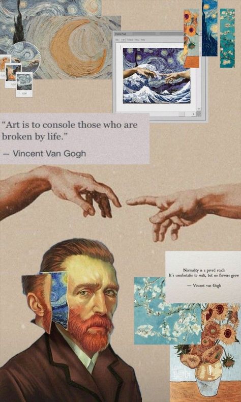 Van Gogh Aesthetic, فنسنت فان جوخ, Van Gogh Wallpaper, Whats Wallpaper, Anniversaire Diy, Vincent Van Gogh Art, Arte Van Gogh, Van Gogh Art, Starry Night Van Gogh