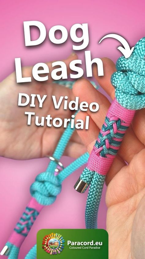 Clicking on the link will take you to our YouTube video explaining Ringbolt Hitching. In this Pin, you will learn the Snake Knot, which you will use to make a Dog Leash! 🔗 Paracord Dog Leash Tutorial, Dog Collar Diy Tutorials, Pet Collars Diy, Dog Boutique Ideas, Dog Leash Diy, Diy Snake, Cool Dog Collars, Dog Sewing Patterns, Paracord Dog Leash