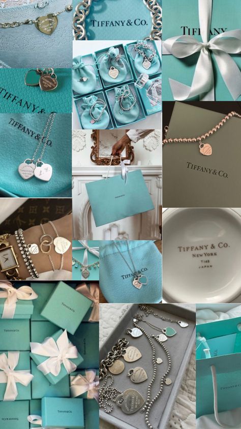 tiffany and co. aesthetic #tiffanyandco #jewlery #wallpaper Tiffany And Co Aesthetic, Luxury Birthday Gifts, Tiffany And Co Jewelry, Aesthetic Jewelry, Breakfast At Tiffanys, Shades Of Turquoise, Tiffany And Co, Tiffany Blue, Dream Jewelry