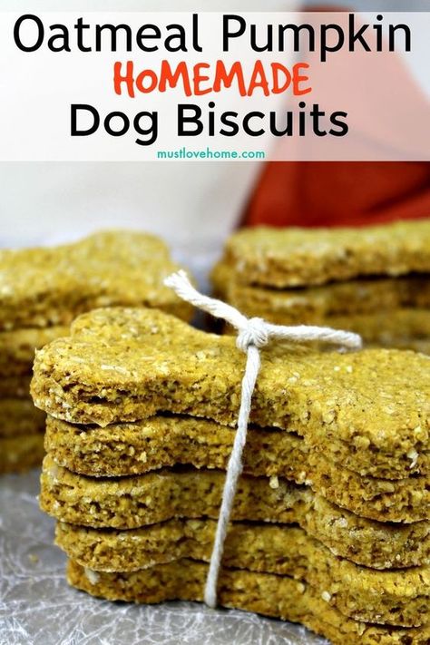 Kirby Food, Dog Baking, Pumpkin Dog Biscuits, Homemade Dog Biscuits, Dog Treats Homemade, Oatmeal Pumpkin, Homemade Dog Cookies, Pets Food, Dog Biscuit