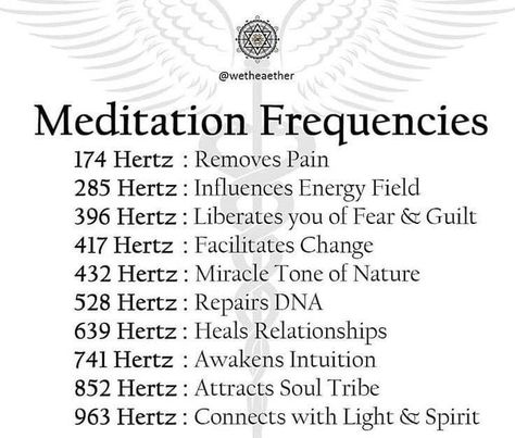 #meditation #frequencies #spirituality Frequencies For Healing, Spiritual Tips Life, Meditation Frequency Chart, Meditation For Spiritual Awakening, How To Start Spiritual Awakening, Spell To Increase Libido, Different Frequencies Meanings, Different Forms Of Meditation, How To Change Your Frequency