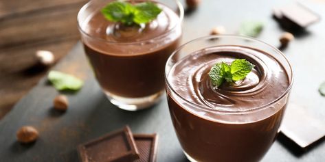 Your New Favorite Dessert — Dark Chocolate Pudding From Scratch – Blendtec Dark Chocolate Pudding Recipe, Homemade Dark Chocolate, Dessert Light, Banana Treats, Chocolate Pudding Recipes, Homemade Pudding, Pudding Cookies, Creamy Chocolate, Chocolate Craving