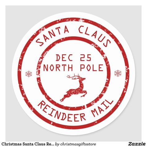 Greetings For Christmas, Santa Claus Mail, Santa Claus Letter, Santa Stamp, Santa Mail, Baby Reindeer, Sticker Christmas, Santa Claus Reindeer, Free Christmas Printables