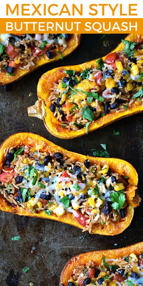 Butter Squash Recipe, Butternut Squash Stuffed, Stuffed Butternut Squash, Stuffed Butternut, Butternut Squash Recipe, Meatless Meal, Squash Recipe, God Mad, Butternut Squash Recipes