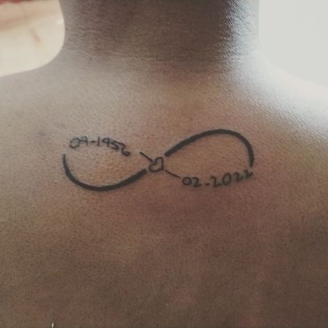 Kid Tattoos For Moms, Tattoo Infinity, Memorial Tattoo Quotes, Grandma Tattoos, Husband Tattoo, Memory Tattoos, In Loving Memory Tattoos, Rip Tattoo, Love Yourself Tattoo